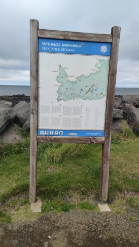 Carte du parc géologique Reykjanes